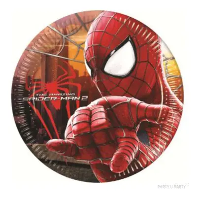 Talerzyki papierowe "Spiderman 2" 20 cm, 8 szt