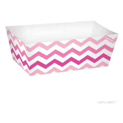 Foremki na słodycze "Snack Trays Chevron Pink", 24 szt