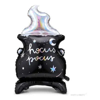 Balon foliowy "Kociołek Czarownicy - Hocus Pocus", PartyDeco, 43", SHP