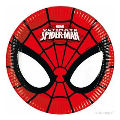 Talerzyki papierowe "Ultimate Spiderman Power", PROCOS, 20 cm, 8 szt