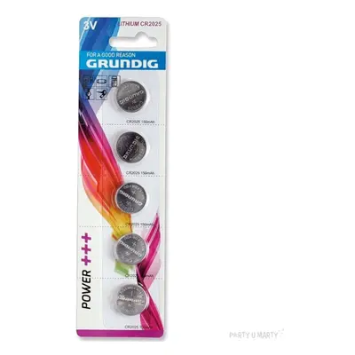 Bateria "CR2025 Grundig Lithium", 5 szt