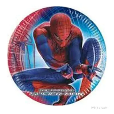 Talerzyki papierowe "Spiderman Amazing" 20 cm, 8 szt