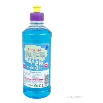 Klej PVA "Slime", błękitny, Tuban, 500 ml