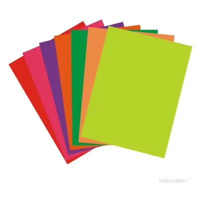 Blok "Tektura falista Fluo" mix, Aliga, 35x25cm