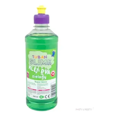 Klej PVA "Slime", zielony, Tuban, 500 ml