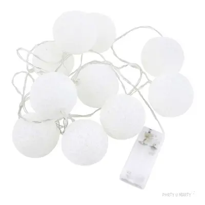 Girlanda świetlna "Cotton Balls LED", białe, 10 szt