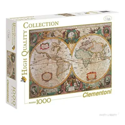 Puzzle "High Quality Collection - Antyczna Mapa", Clementoni, 3000 elementów