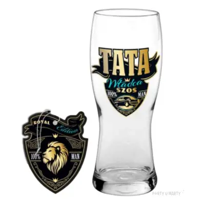 Kufel "Tata - Władca szos - 100% MAN - Royal + Zapach Samochodowy", BGTech, 500 ml