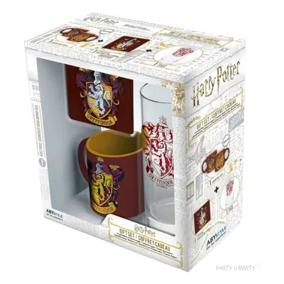 Zestaw "Harry Potter Gryffindor - Kubek + Szklanka + Wisiorek", Abysse, 3 szt