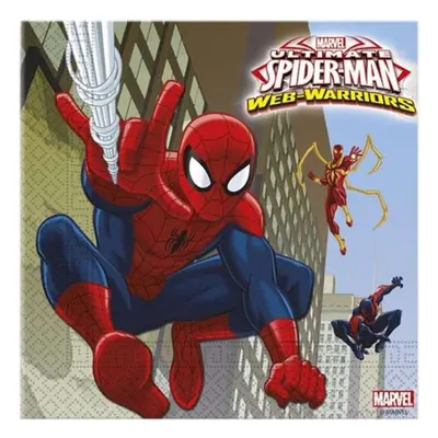 Serwetki 33 cm, "Spiderman" Web Warriors, 20 szt