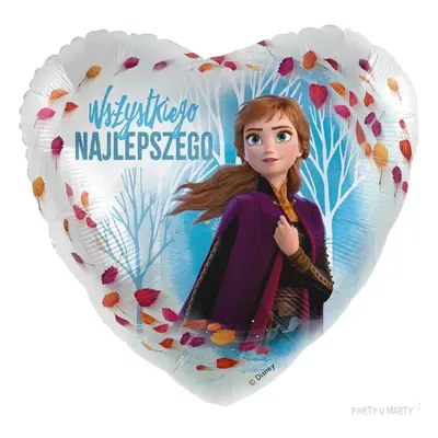 Balon foliowy "Frozen - Anna, Wszystkiego Najlepszego", Premioloon, 17", HRT