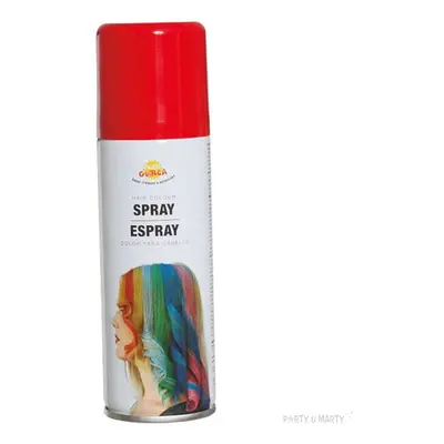 Farba do włosów w sprayu "Glitter", czerwona, Guirca, 125 ml