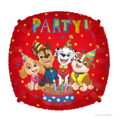 Balon foliowy "Party - Paw patrol, Psi patrol", Procos, 18", SHP