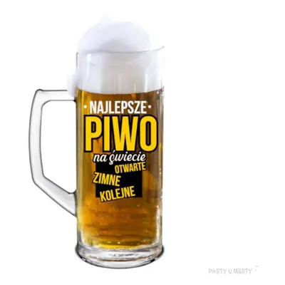 Kufel "Najlepsze piwo na świecie", BGTech, 500 ml