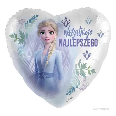 Balon foliowy "Frozen - Elsa, Wszystkiego Najlepszego",  Premioloon, 17", HRT