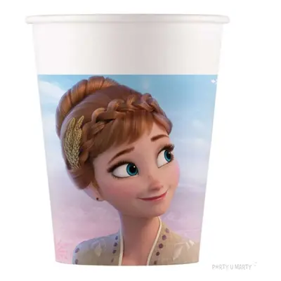 Kubeczki papierowe "Frozen II - Kraina Lodu, Anna i Elsa", Procos, 200 ml, 8 szt