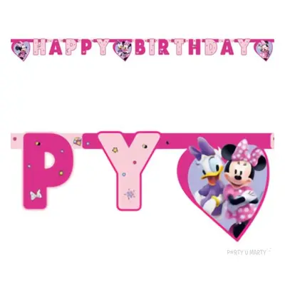 Baner "Myszka Minnie - Happy Birthday", Procos, 200 cm