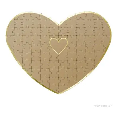 Księga gości "Puzzle- serce", Partydeco, 45 x 35,5 cm
