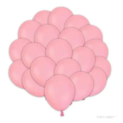 Dekoracje na urodziny - liliowe balony pastelowe "A50", do girland, różowe, 5", 20 szt