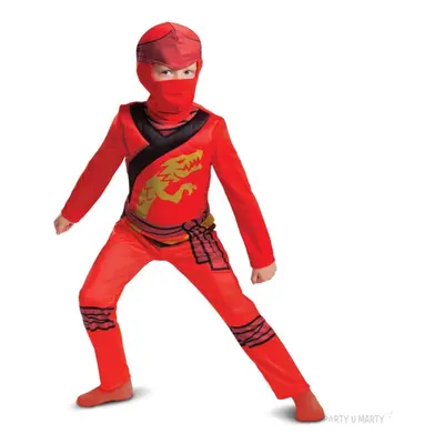 Strój dziecięcy na karnawał - kostium ninja Kai "LEGO NINJAGO - zestaw", rozm. 122-128