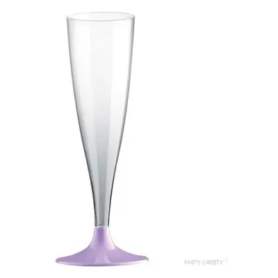 Kieliszki jednorazowe "Szampan Premium", liliowe, GoldPlast, 140 ml, 10 szt