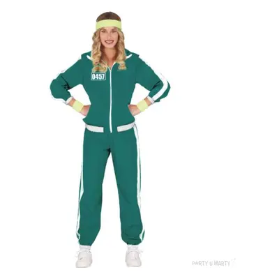 Strój dla dorosłych "Sportowy dres Squid - damski", zielony, Guirca, rozm. L