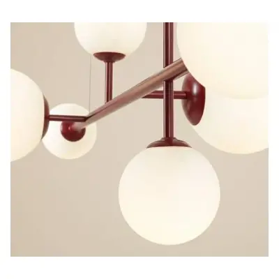 DIONE 6 Artera lampa wisząca w 9 kolorach - Red wine