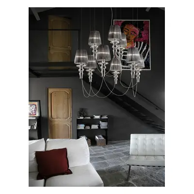GADORA CHIC SO Evi Style lampa wisząca - Biały - SO6+3 średnica 110cm