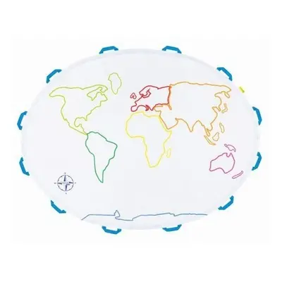 Kreatywna Mata Edukacyjna Mapa Świata AKSON (do malowania)