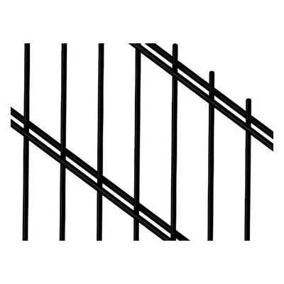 Panele ogrodzeniowe  6/5/6 - antracyt , brązowe , czarne , szare , zielone - 1,23 m