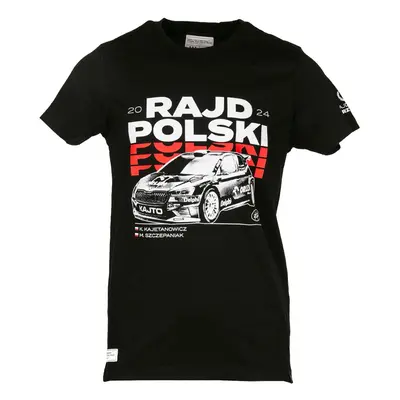 Koszulka t-shirt męska czarna Rajd Polski Kajetan Kajetanowicz 2024