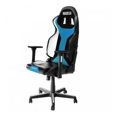 Chaise de bureau Sparco GRIP SKY noir et cyan