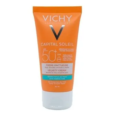 Vichy Capital Soleil, krem aksamitny do twarzy SPF50+, skóra sucha, normalna i wrażliwa, 50ml