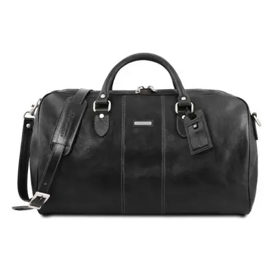 Tuscany Leather Lisboa - skórzana torba podróżna duffle - rozmiar L , kolor czarny TL141657