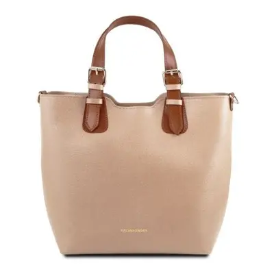 Tuscany Leather TL Bag - skórzana torba Saffiano, kolor skóry TL141696