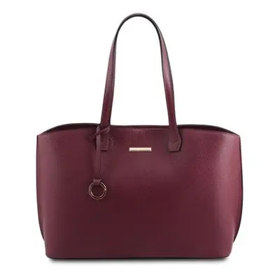 Tuscany Leather TL Bag - skórzana torba na zakupy, kolor Bordeaux TL141828