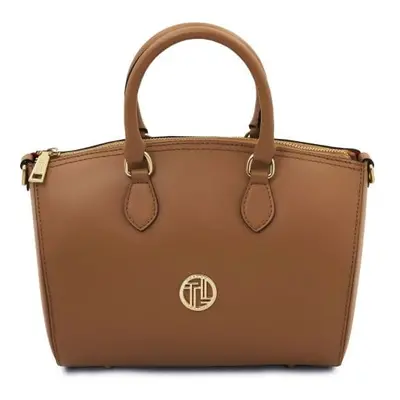 Tuscany Leather Layla - skórzana torba typu duffle, kolor cognac TL142399