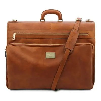 Tuscany Leather Papeete - skórzana torba podróżna do garnituru, kolor naturalny TL142337