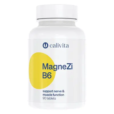 MagneZi B6 90 tabletek Calivita - Magnez, cynk, witamina B6