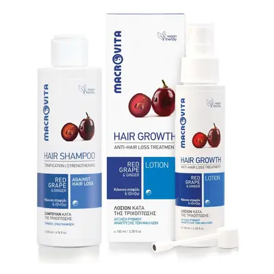 Zestaw MACROVITA naturalna kuracja wzmacniająca włosy: szampon wzmacniający 200ml + lotion stymu