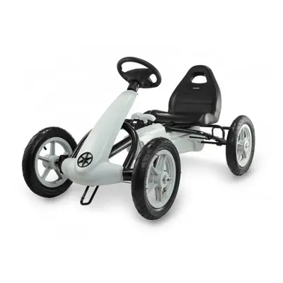 Gokart dla dzieci na pedały EVOQUE - jeździk dla dzieci 5-8 lat - szary