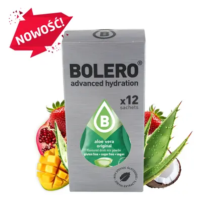 Bolero 3g 12szt Aloe Vera Mix. Zestaw smaków aloesowych. Napój w proszku