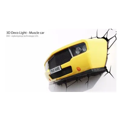 Lampka nocna Maska Samochodu Muscle Car 3D Deco Light