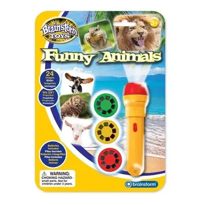 Latarka - projektor Funny Animals Śmieszne Zwierzęta