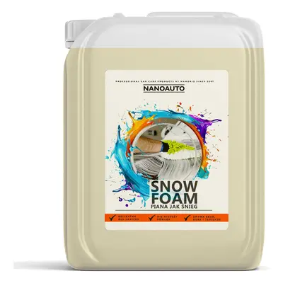 NANOAUTO SNOW FOAM - aktywna piana biała jak śnieg 5L