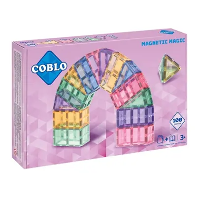 COBLO, magnetyczne klocki konstrukcyjne Pastel 100 elem.