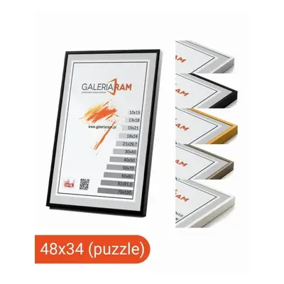 Rama Aluminiowa Alu G 48x34 PUZZLE 500 elementów