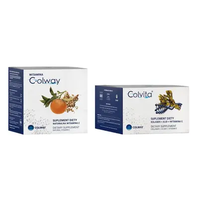 Kolagen COLVITA 120 kaps. + Witamina C-olway 100 kaps. - Zestaw