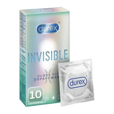 Prezerwatywy Durex Invisible Close Fit 10 szt. | 100% ORYGINAŁ| DYSKRETNA PRZESYŁKA