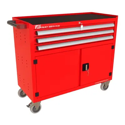 Wózek warsztatowy TRUCK z 3 szufladami i drzwiami PT-230